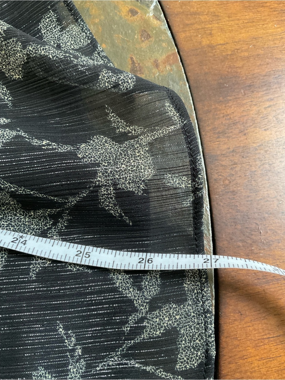 Lord & Taylor Black Floral Blouse - Picture 7 of 8